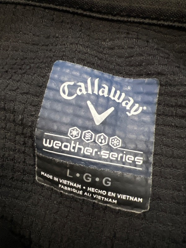 Callaway Men's Black Weather Series Quarter Zip Pullover Sweatshirt - L image 3