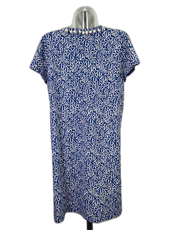 Lilly Pulitzer Women's Blue Short Sleeve Corsica Etta Shirt Dress - M image 2