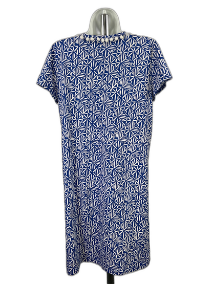Lilly Pulitzer Women's Blue Short Sleeve Corsica Etta Shirt Dress - M image 2