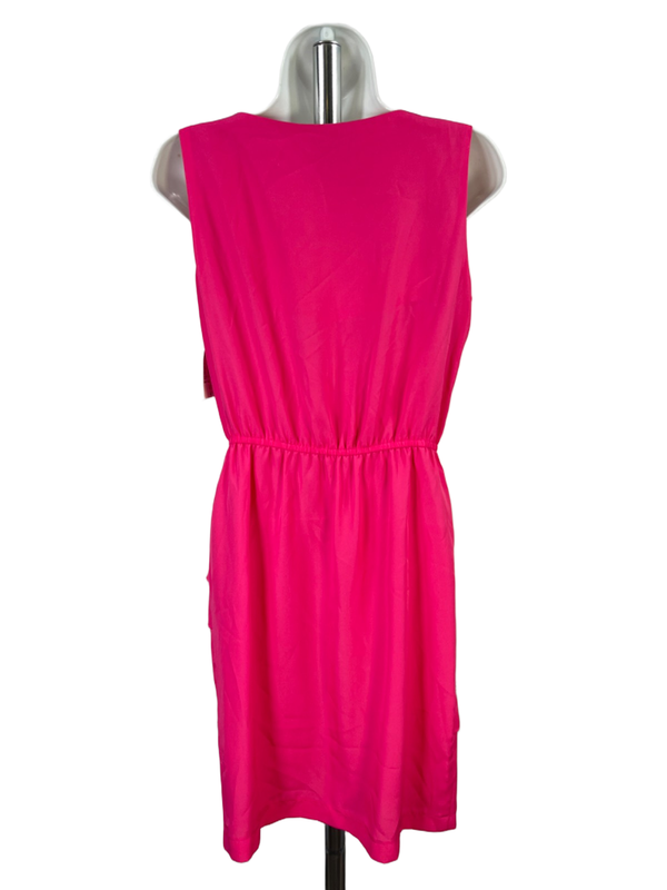 Dressbarn Women's Pink Roz & Ali Scoop Neck Layered Sleeveless Midi Dress - 4 image 2