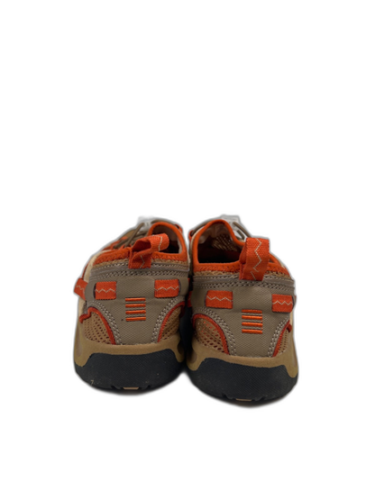 Lands End Women's Tan/Orange Trekker Hiking Water Trail Shoes - 9 image 4