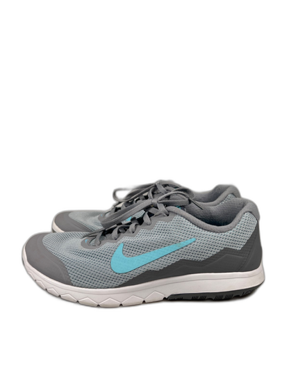Nike Women's Gray/Blue Flex Eperience RN 4 Lace Up Athletic Shoes - 8.5 image 5