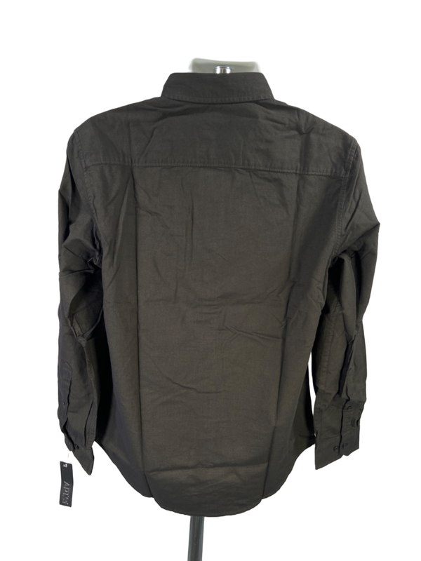 Apt 9 Men's Dark Green Long Sleeve Button Up Shirt - M image 2
