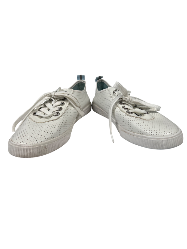Tommy Bahama Women's White Perforated Lace Up Casual Sneakers - 9 image 6