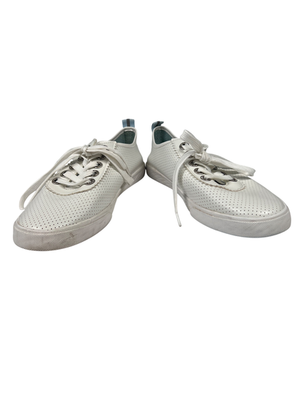 Tommy Bahama Women's White Perforated Lace Up Casual Sneakers - 9 image 6