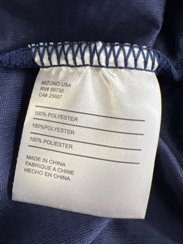 Mizuno Men's Navy Blue Performance Comp Long Sleeve Baseball Athletic Shirt - L image 4