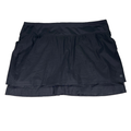 Athleta Women's Black Laser Run Pull On Eyelet Lined Athletic Skort - XL