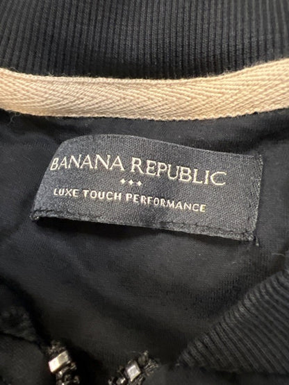 Banana Republic Men's Black Luxury Touch Performance Full Zip Sweatshirt - XL image 3