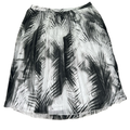 Worthington Women's White/Black Pleated Side Zip Skirt - 12