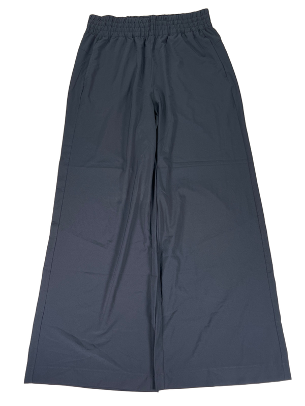 CRZ Yoga Women's Black Pull On Stretch Waist Wide Leg Athletic Pants - L