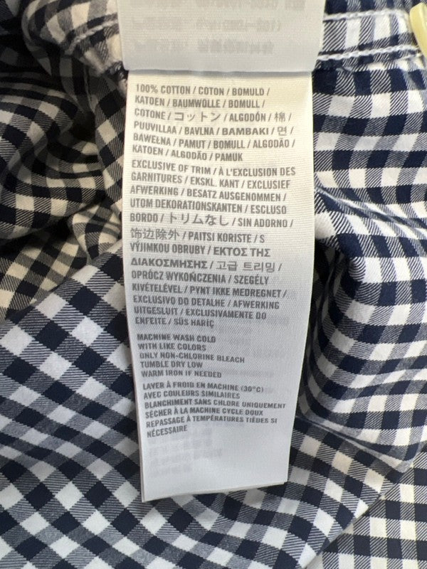 Abercrombie and Fitch Men's Blue/White Checkered Muscle Fit Button Up Shirt - M image 4