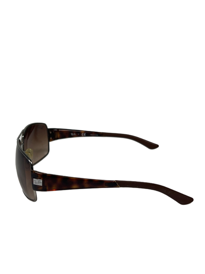Ray-Ban Men's Brown Cateye 3426 Gunmetal Frame Sunglasses W/Case image 3