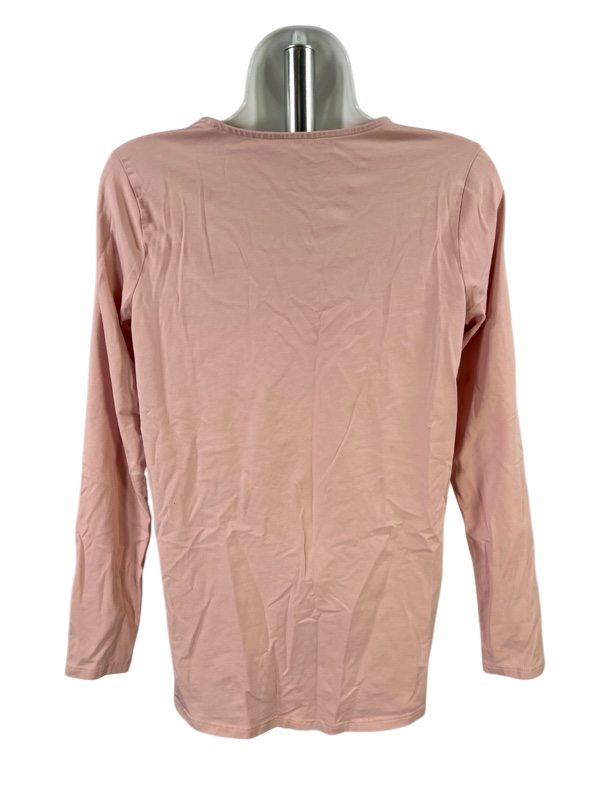 Pure J.Jill Women's Pink Shirt Tail Long Sleeve T-Shirt - XS image 2