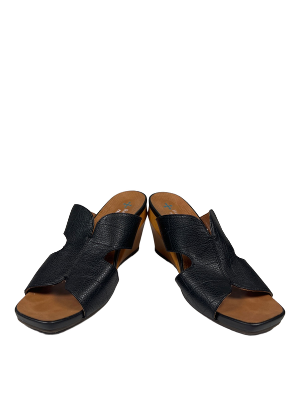 Baretraps Women's Black/Brown Yinifer Posture Plus Wedge Sandals - 8.5 image 6