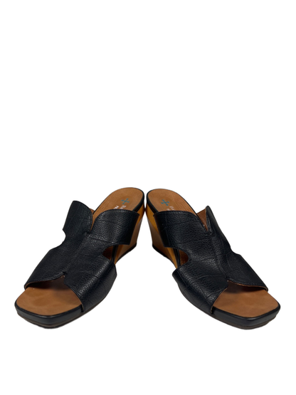 Baretraps Women's Black/Brown Yinifer Posture Plus Wedge Sandals - 8.5 image 6
