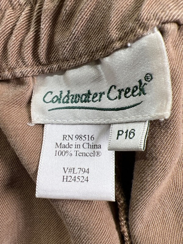 Coldwater Creek Women's Brown Stretch Shorts - Petite 16 image 3