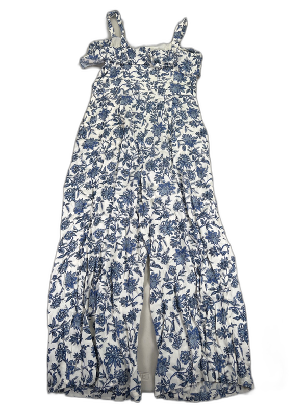LOFT Women's Blue/White Floral Sleeveless Jumper - 4 Petite image 2