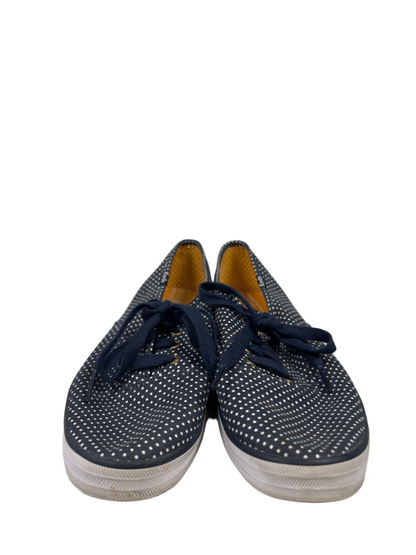 Keds Women's Blue/White Champion Canvas Polka Dot Lace Up Sneakers - 8 image 2