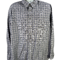 Jos A Bank Men's Black/Purple Plaid Traveler Button Up Shirt - XXL
