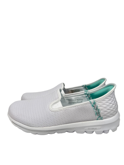 Skechers Women's White Go Walk Travel Fiji Slip On Walking Shoes - 8.5 image 6