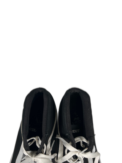 Vans Women's Black/White Sk8-Hi Top Canvas Lace Up Sneakers - 9.5 image 3