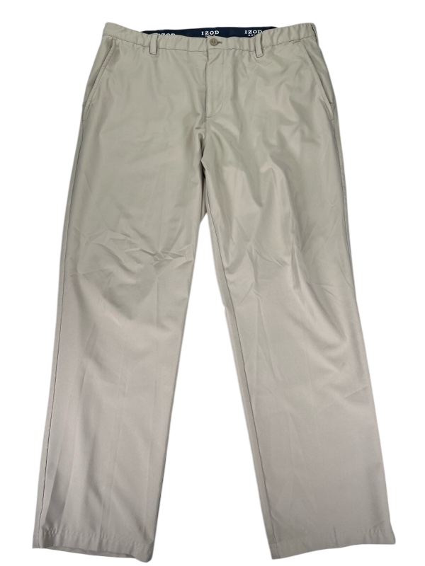 Izod Men's Beige Athletic Golf Pants - 40x32
