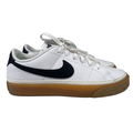 Nike Women's White/Black Court Legacy Lace Up Sneakers - 7.5