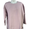 Lands End Women's Light Purple Quilted Long Sleeve Shirt - L