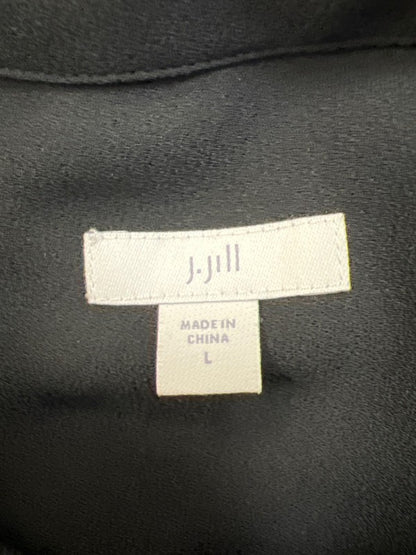 J.Jill Women's Black Long Sleeve Button Up Blouse - L image 3