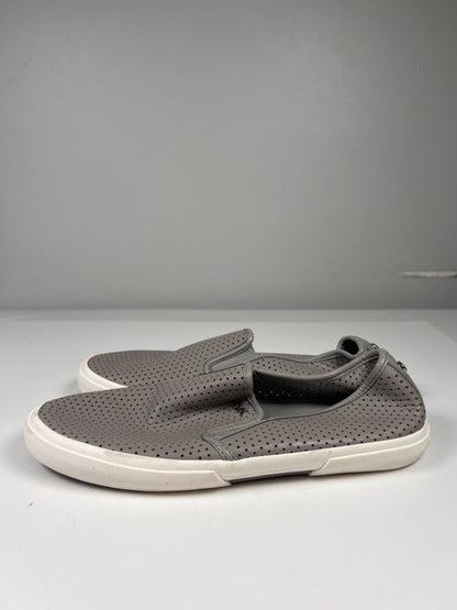 Michael Kors Women's Gray Perforated Leather Slip On Loafers - 8.5 image 5