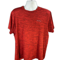 Eddie Bauer Men's Red Heathered Short Sleeve Active T-Shirt - XL