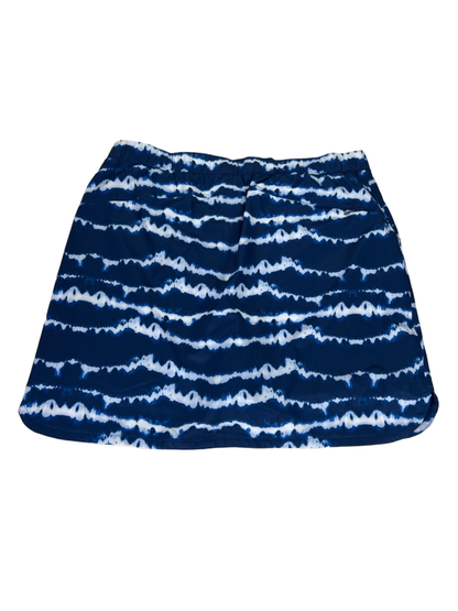 Chico's Zenergy Women's Blue Tie-Dye Lined Mini Skort - 2/US L image 2