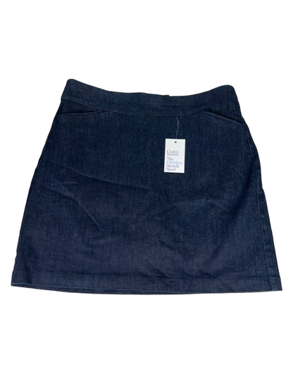 Croft and Barrow Women's Blue The Effortless Stretch Straight Skirt - 10