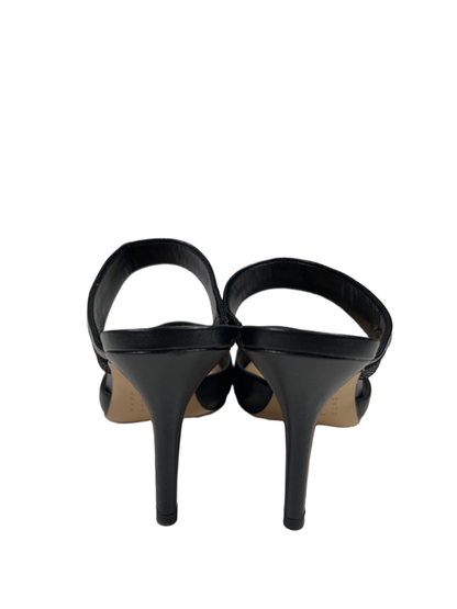 White House Black Market Women's Black Lisa Pointed Toe Mule Heels - 7.5 image 4