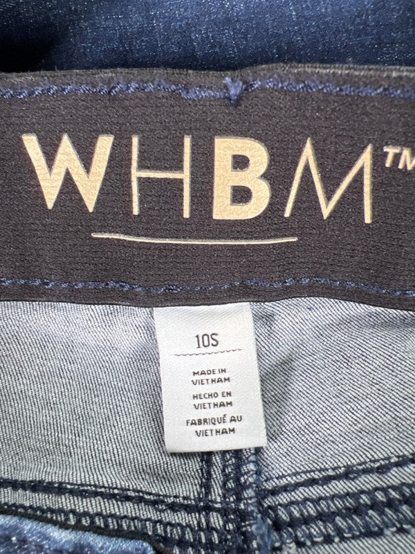 White House Black Market Women's Dark Wash Stretch Bootcut Jeans - 10 Short image 3
