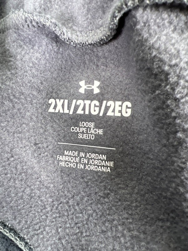 Under Armour Men's Gray Heather Armourfleece Twist Tapered Sweatpants - 2XL image 3