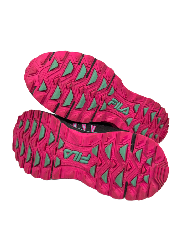 Fila Women's Black/Pink Evergrand Lace Up TR Trail Running Shoes - 8.5 image 8