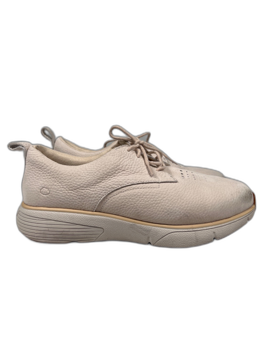Dr. Comfort Women's Light Beige Leather Ruth Lace Up Comfort Sneakers - 11XW