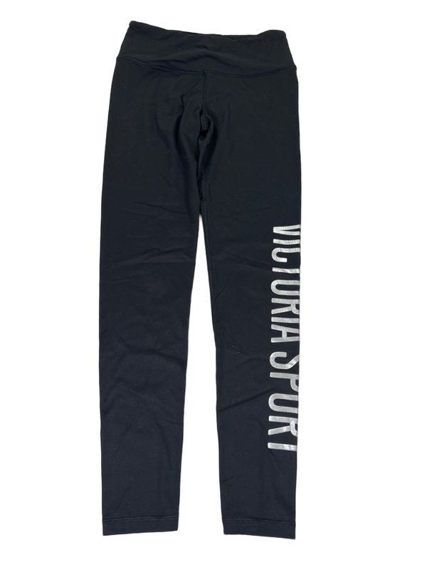 Victoria's Secret Sport Women's Black Knockout Tight Logo Athletic Leggings - S