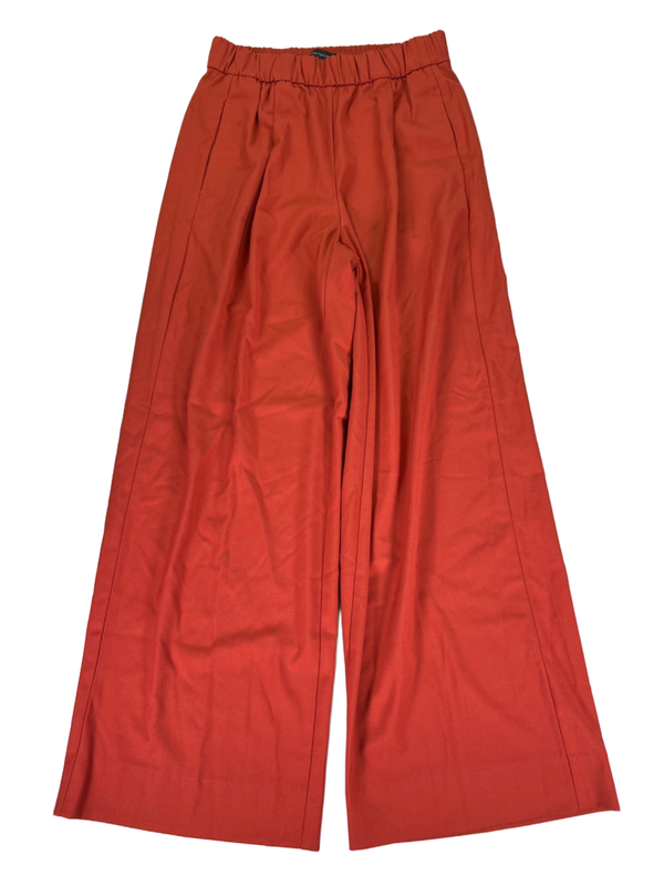 Ann Taylor Women's Orange Pull On Wide Leg Pants - XS