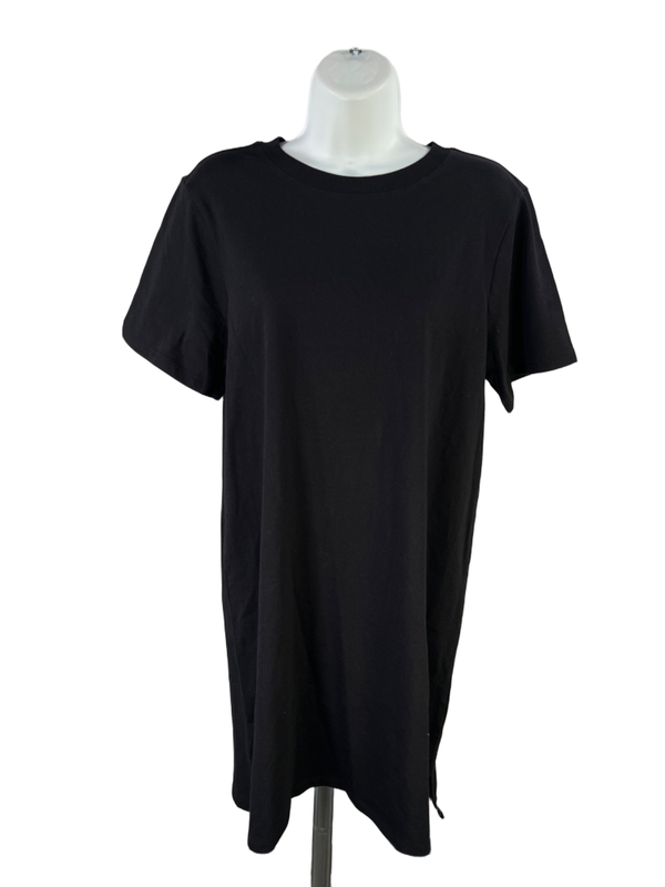 Old Navy Women's Black Crewneck Mini T-Shirt Dress - M