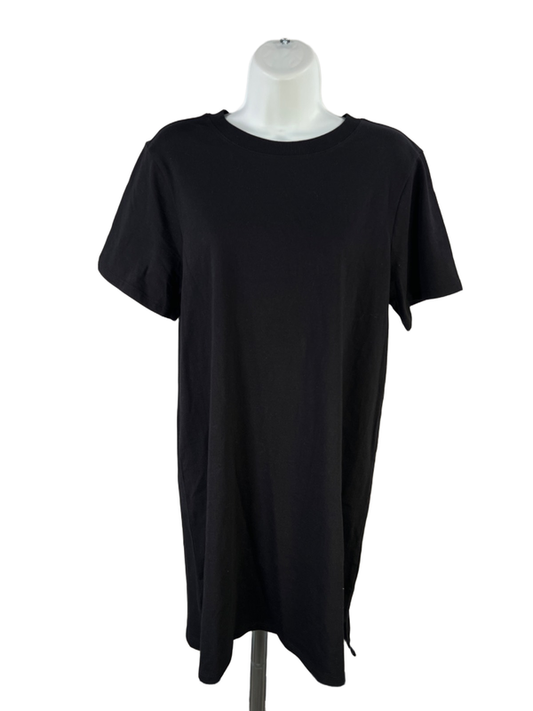 Old Navy Women's Black Crewneck Mini T-Shirt Dress - M