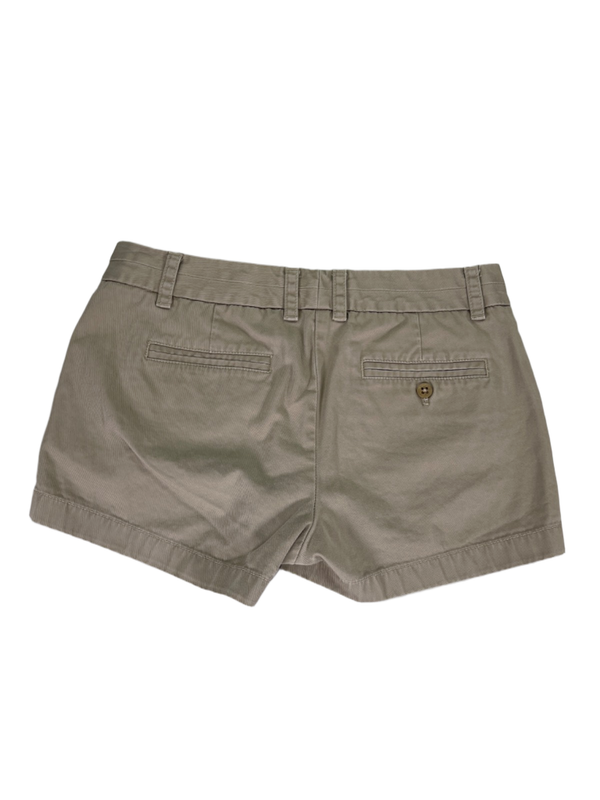 J Crew Women's Tan Cotton Chino Broken-In Zip Up Shorts - 6 image 2