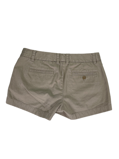 J Crew Women's Tan Cotton Chino Broken-In Zip Up Shorts - 6 image 2