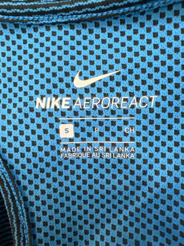 Nike Women's Blue/Black Aeroreact Racerback Sleeveless Running Tank Top - S image 3