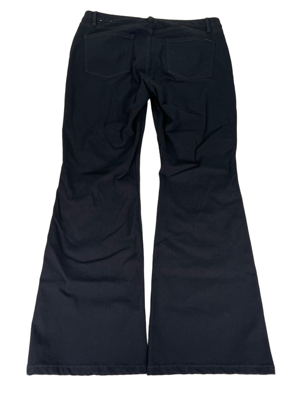 White House Black Market Women's Black The Skinny Flare Denim Jeans - 14 image 2