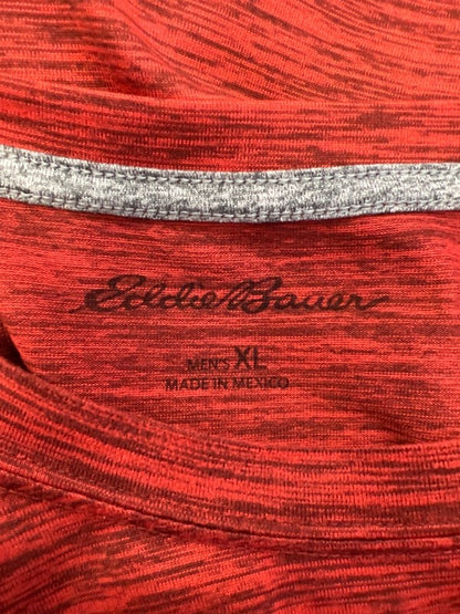 Eddie Bauer Men's Red Heathered Short Sleeve Active T-Shirt - XL image 3