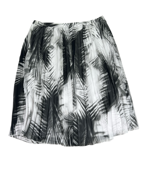 Worthington Women's White/Black Pleated Side Zip Skirt - 12 image 2