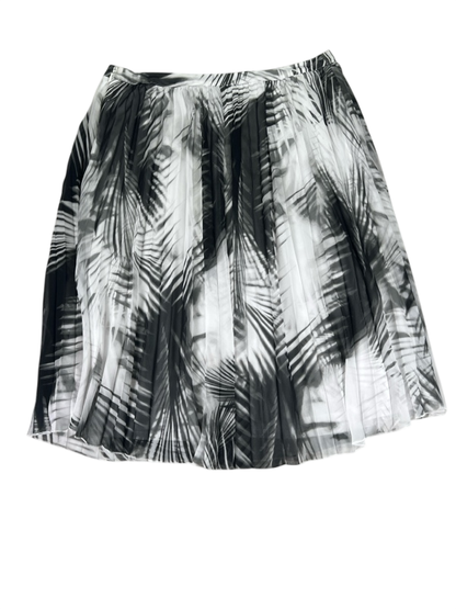 Worthington Women's White/Black Pleated Side Zip Skirt - 12 image 2