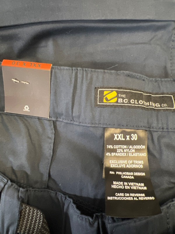 B.C Clothing Men's Blue Convertible Cargo Hiking Pants - XXL X 30 image 3